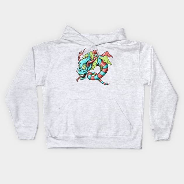 Bat Dragon Kids Hoodie by JORDYGRAPH